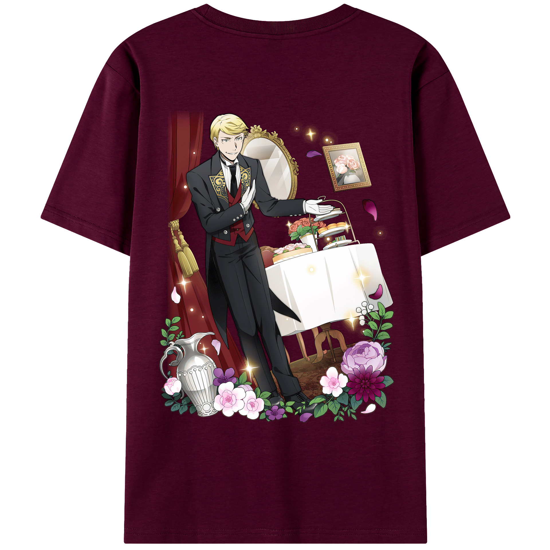 （画像用） 文豪ストレイドッグス Bungo Stray Dogs レディース半袖Tシャツ(バックプリント)